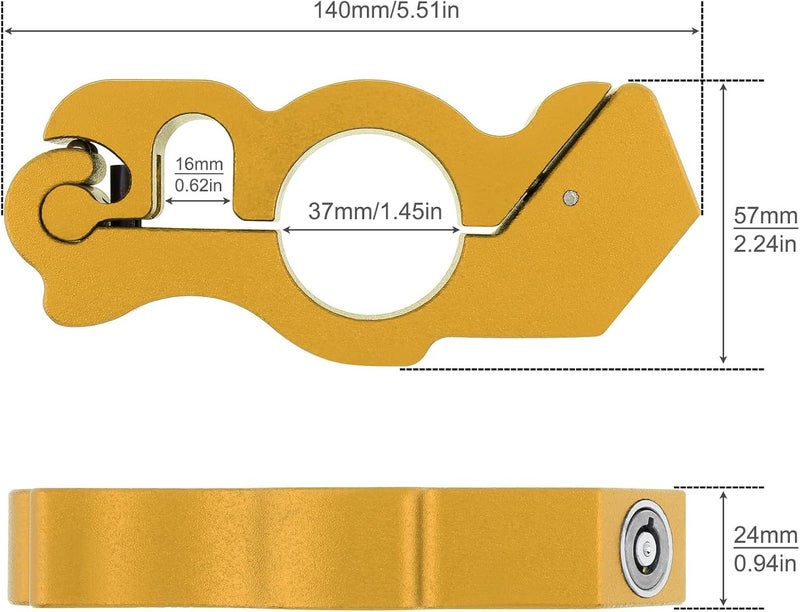 Windance 2Pack Heavy Duty Motorcycle Anti Theft Handlebar Throttle Security Lock Front Brake Lever Lock on Dirt Bike Moped Scooter ATV (Yellow) - Image 5